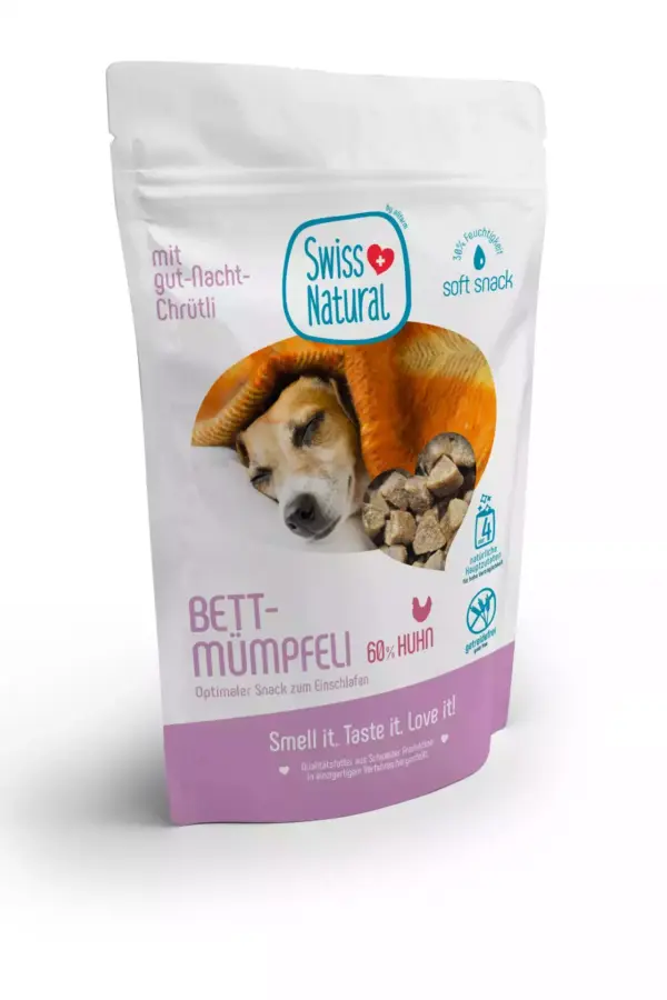 Bettmümpfeli mit guet Nacht Chrütli