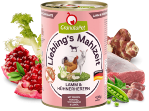 Liebling's Mahlzeit Lamm und Hühnerherz