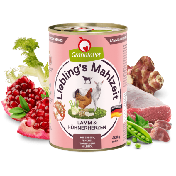 Liebling's Mahlzeit Lamm und Hühnerherz