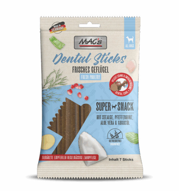 MAC's DOG Dental Sticks Frisches Geflügel