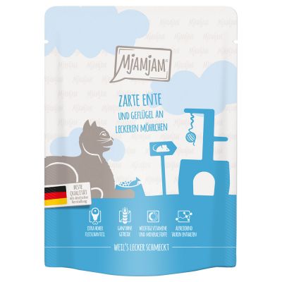 MjAMjAM zarte Ente & Geflügel an leckeren Möhrchen