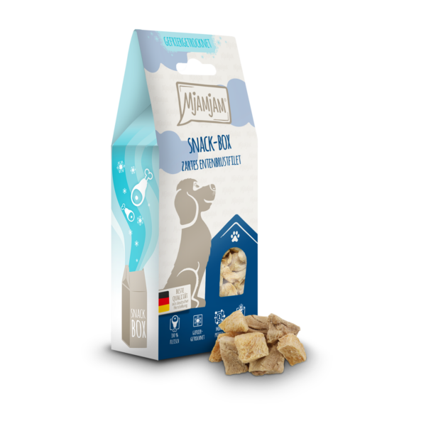 MjAMjAM Hund - Snackbox - zartes Entenbrustfilet