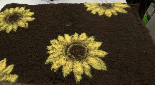 Vet Bed braun mit Sonnenblumen