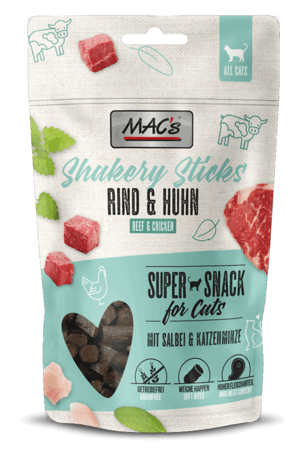 MACs Cat Shakery Sticks Rind & Huhn 50g