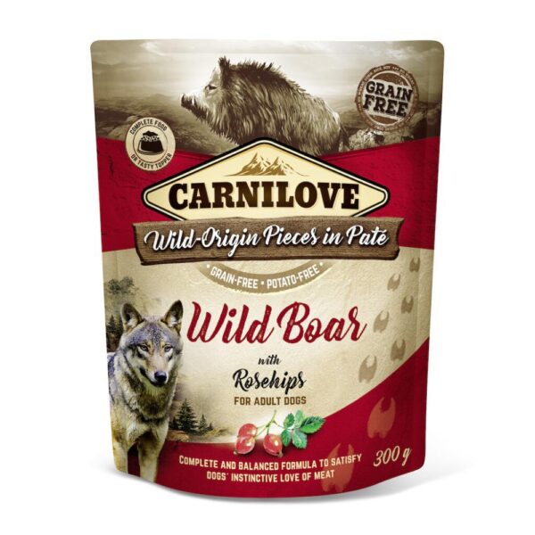 Carnilove Adult Wildschwein mit Hagebutte Wet 300g
