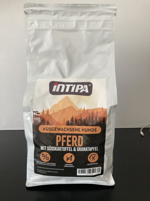 Intipa DOG - Pferd mit Süßkartoffeln und Granatapfel – Bild 2