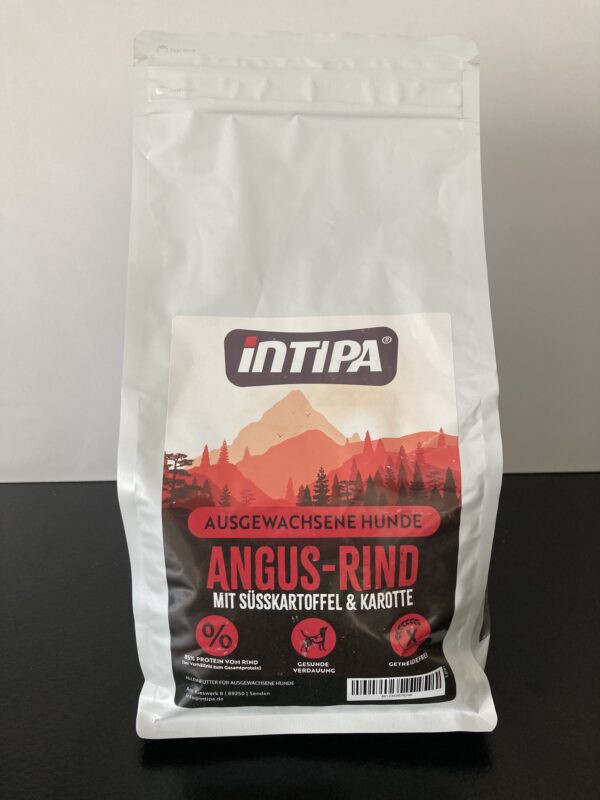 Intipa DOG -  Angus - Rind mit Süßkartoffel und Karotte – Bild 2