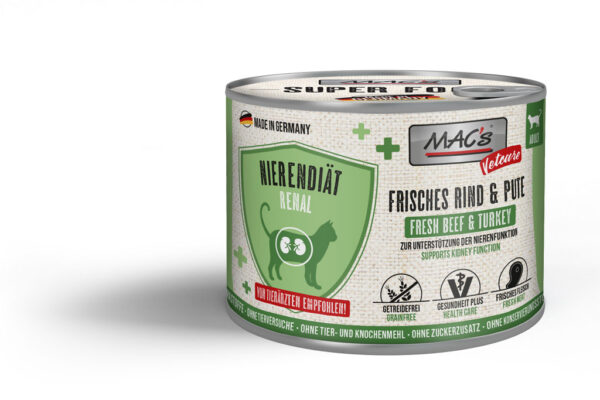 MAC's Cat Vetcare Nierendiät Rind & Pute