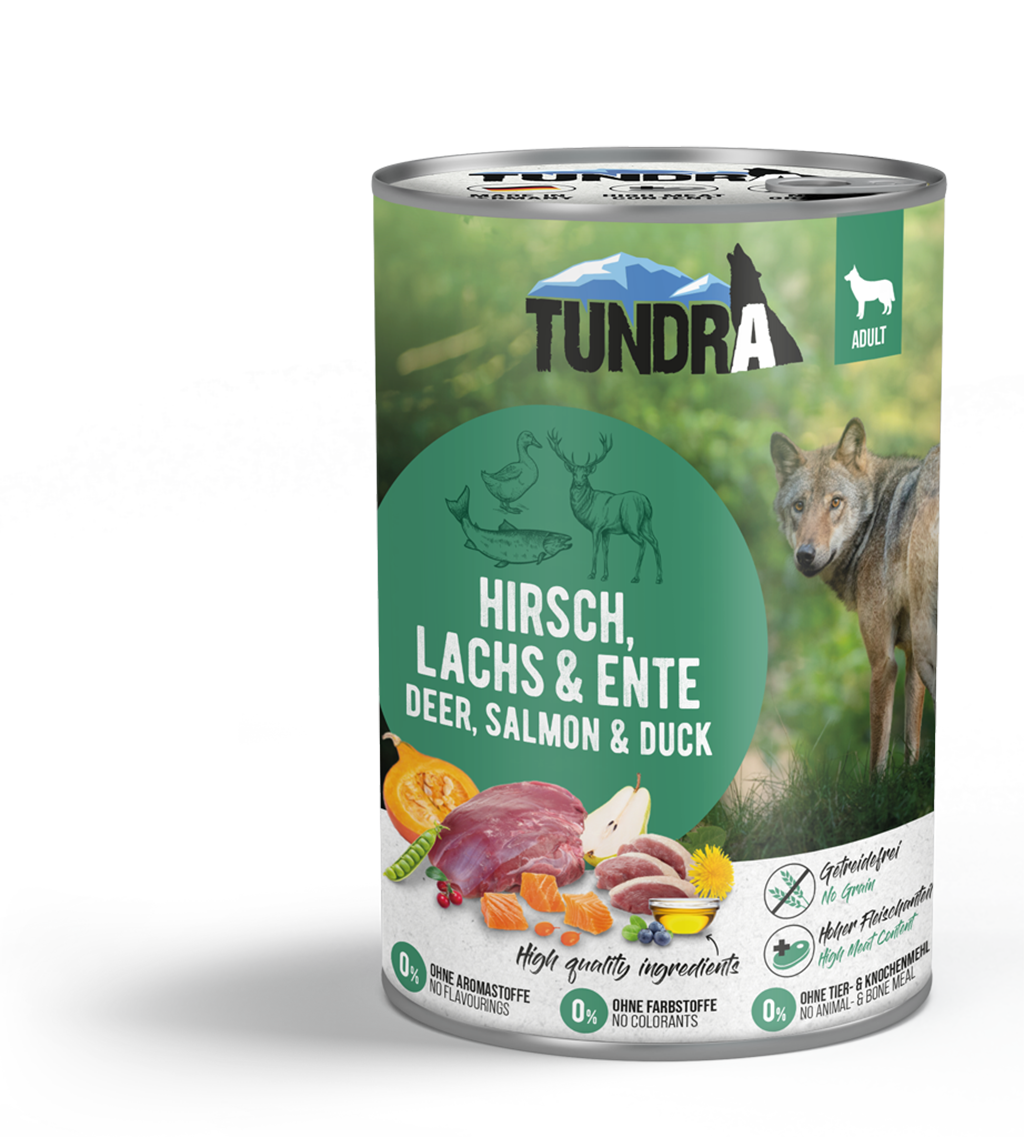 Tundra Dog Hirsch, Lachs & Ente