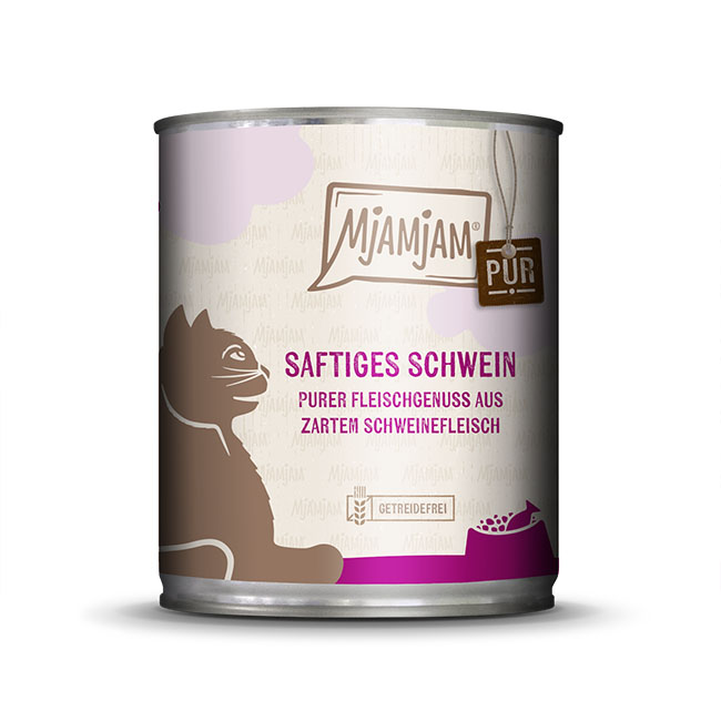 MjAMjAM Cat - Purer Fleischgenuss - saftiges Schwein pur 800g MHD 02/2026