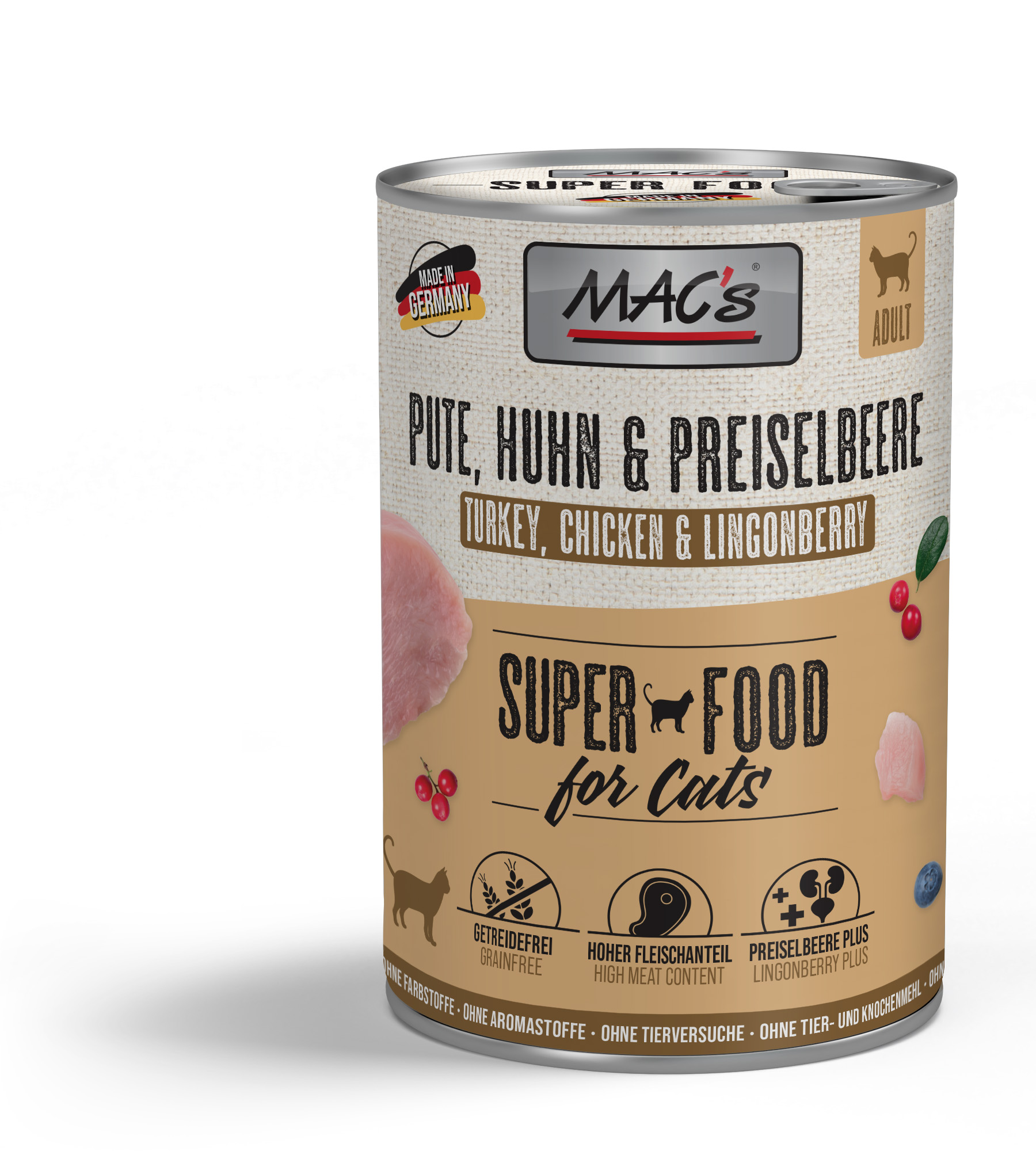 MAC's Cat Pute, Huhn & Preiselbeeren