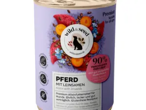 Pferd mit Leinsamen