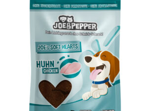 Joe & Pepper Dog Snack Soft Hearts Huhn 120g